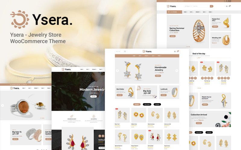 Ysera – Juwelier WooCommerce-thema