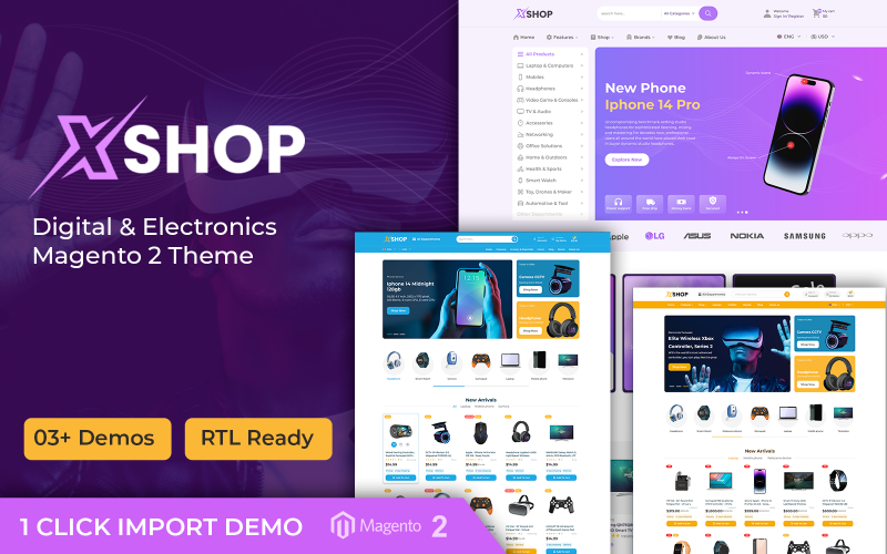 XShop - Thème Magento 2 réactif polyvalent