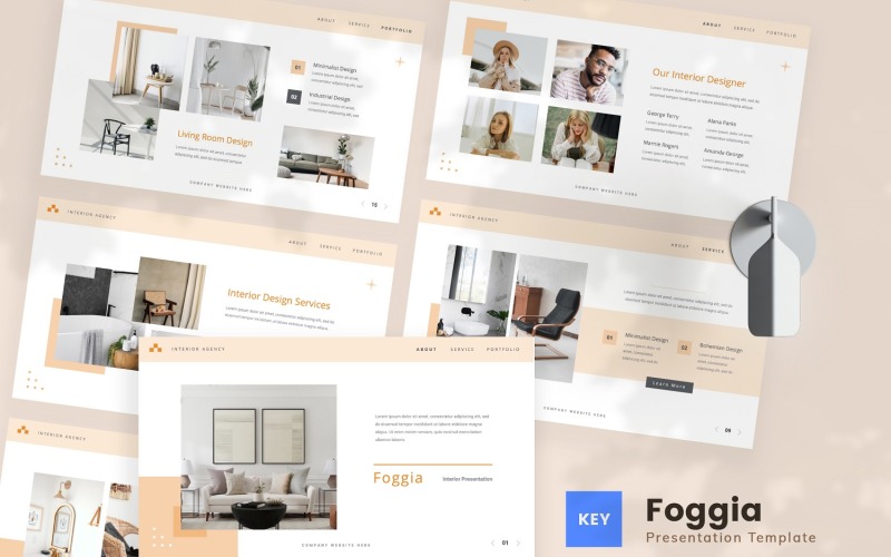 Foggia — Interior Keynote Template