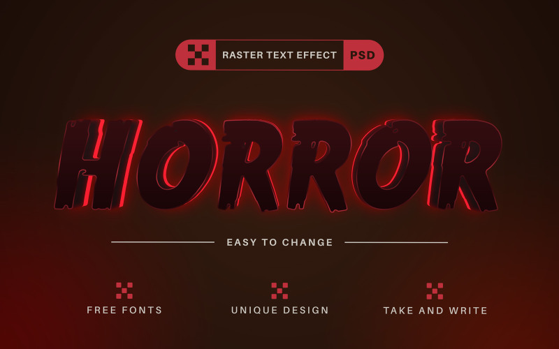Inferno Horror - Editable Text Effect, Font Style