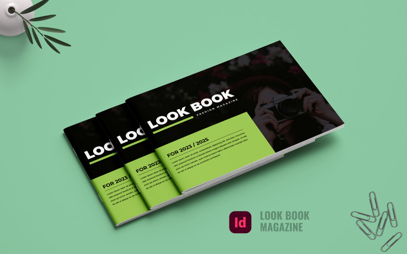 Diseño de plantilla de revista LookBook