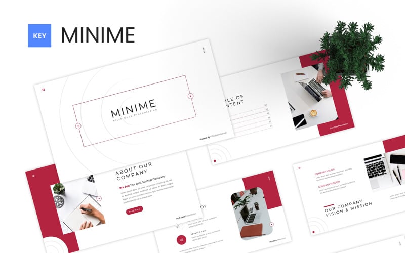 Minime - Шаблон Keynote Pitch Deck