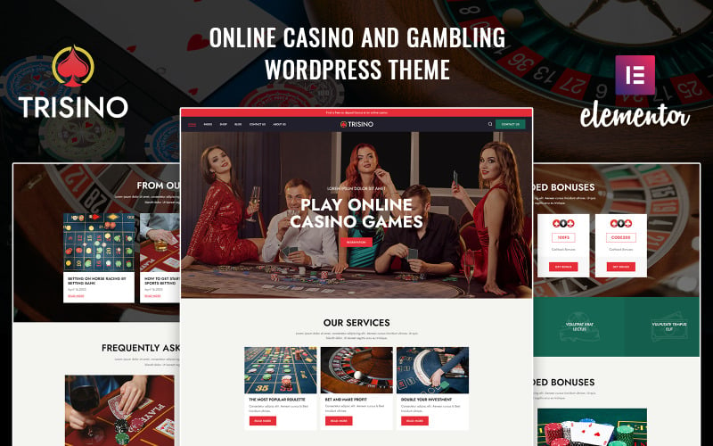 Trisino -赌场和赌博WordPress主题