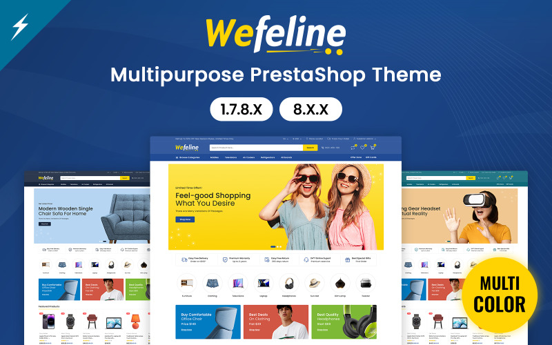 Wefeline – elektronika a víceúčelové téma PrestaShop