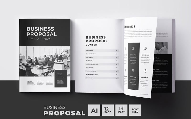 Proposal Template Design or Project Proposal Design