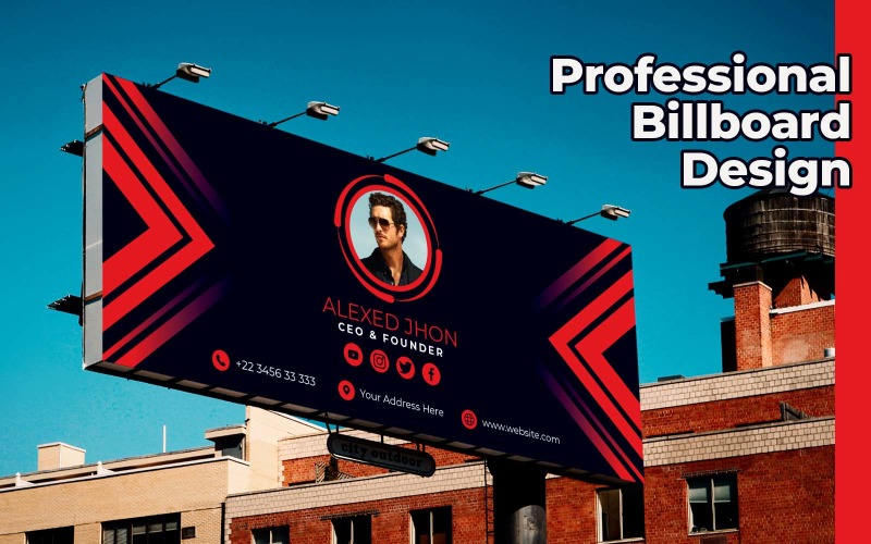 Professionell Billboard Design VD och grundare - Företagsidentitet