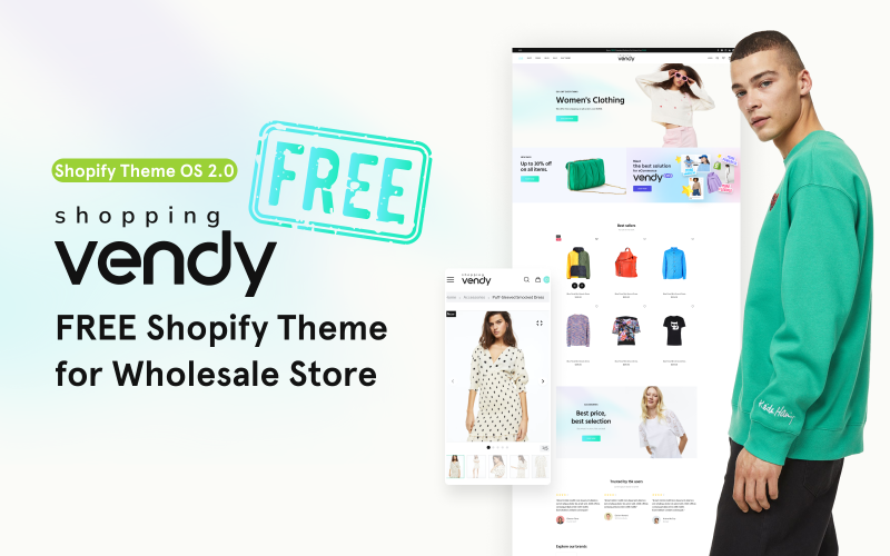 Vendy Shopping Store Бесплатная тема