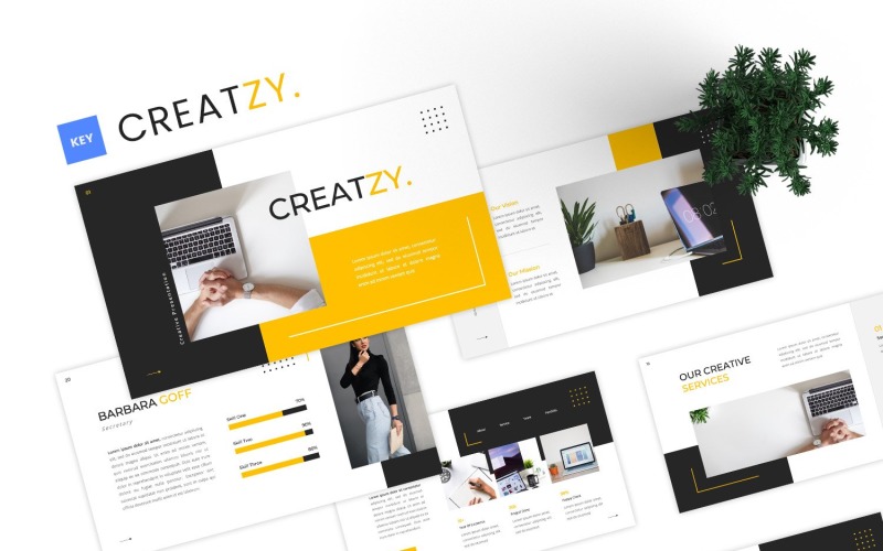 Creatzy - Creative Keynote Template