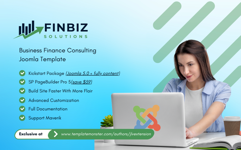 FinBiz - 企业财务咨询 Joomla 模板