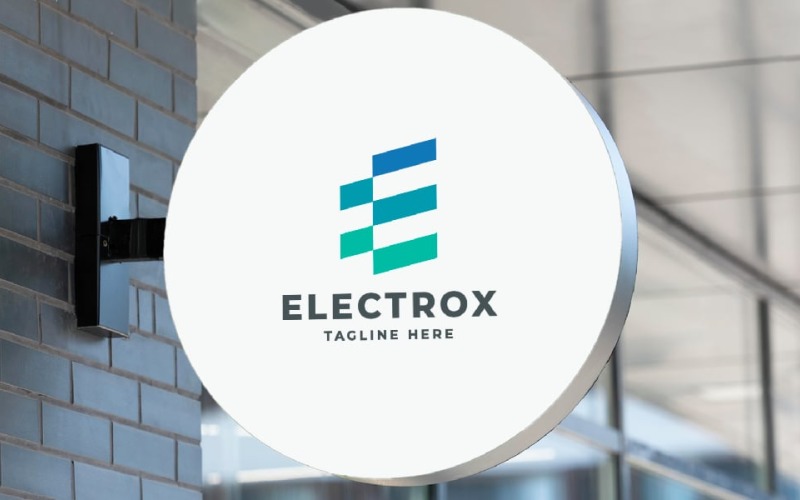 Electrox Letter E Pro Logo模板