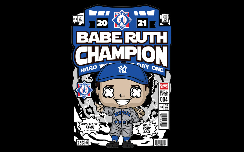 Baseball Babe Champion Ilustrator