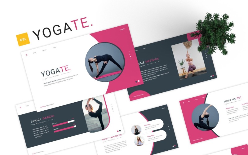 Yogate - Yoga Google Slides Mall