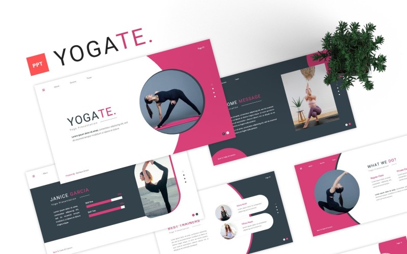 Yogate - Yoga Powerpoint-sjabloon
