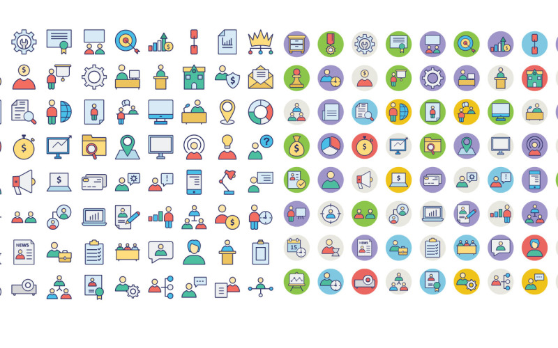 Human Resources Icons Pack | AI | EPS