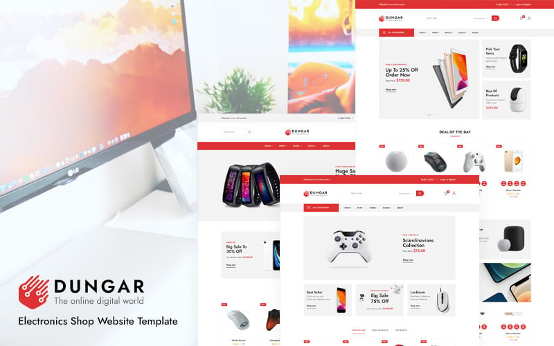 Dungar -电子商店网站模板