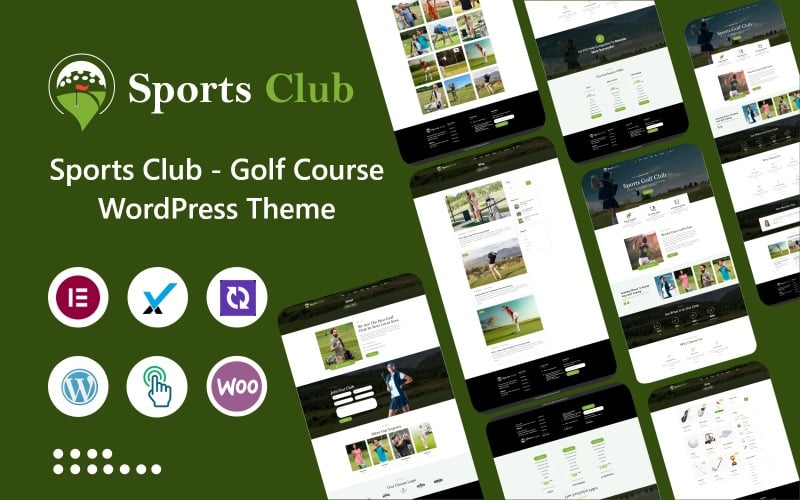 体育俱乐部-高尔夫球场和俱乐部元素WordPress主题