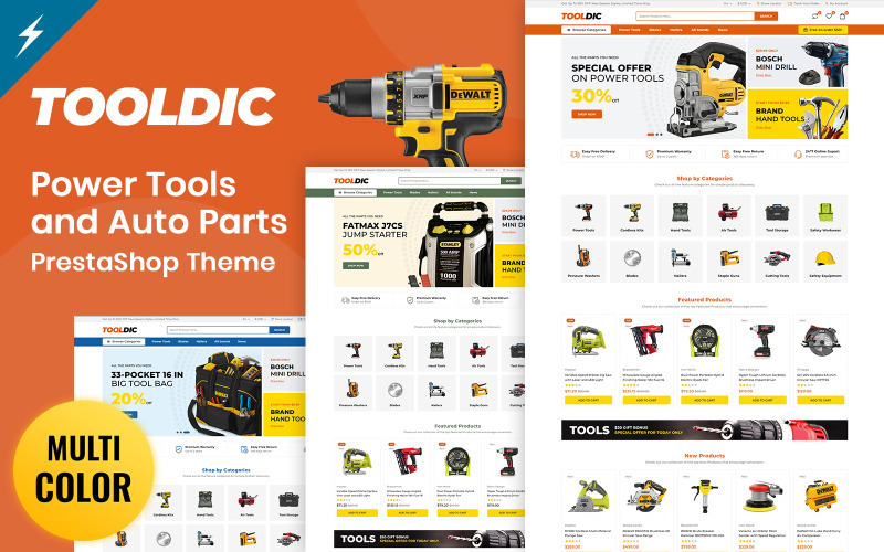 ToolDic - Інструменти та автозапчастини PrestaShop Theme