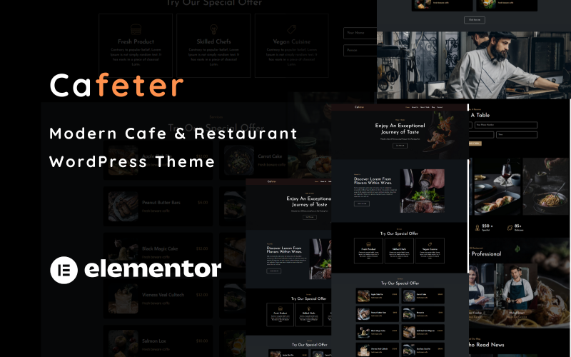 Cafeter – Kávézó és étterem WordPress téma