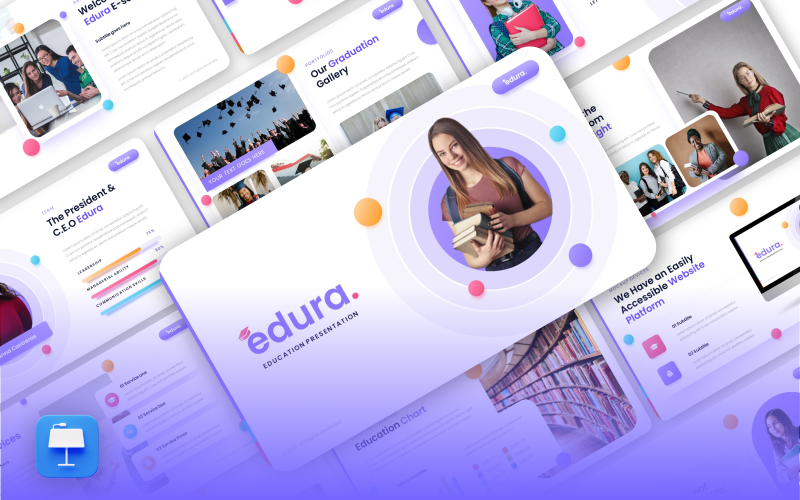 Edura – Creative Education Keynote sablon