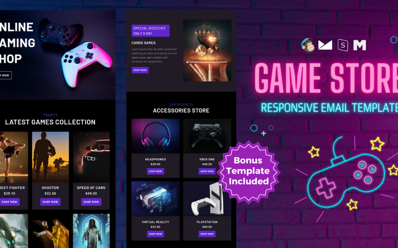 Game Store – Responsive Email Template