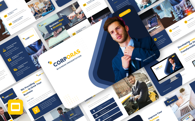 Corporas – Corporate and Business Google Slides Mall