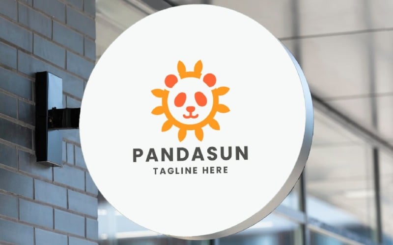 Panda Sun Pro Logo Template