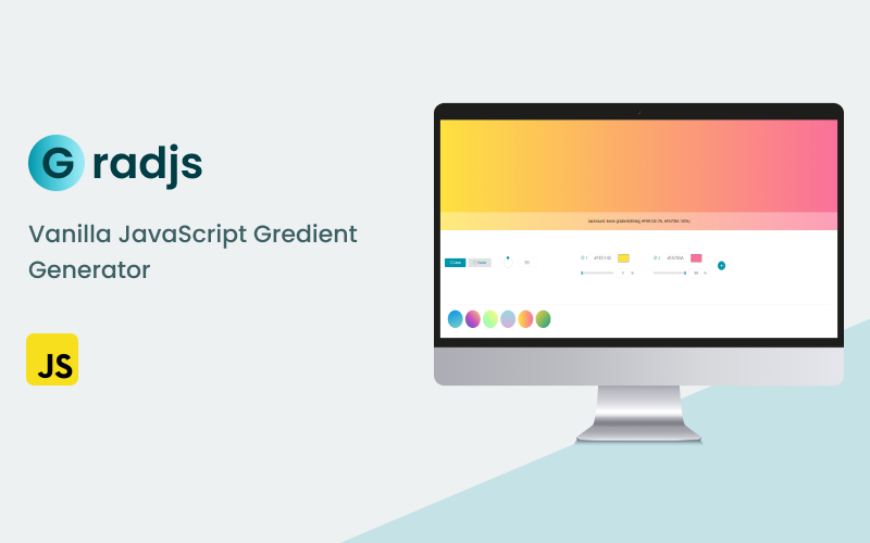 Gradjs - Генератор градиентов ванильного JavaScript