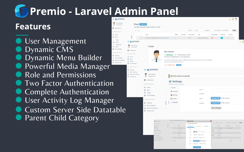 Natsume - Um administrador inicial do Laravel