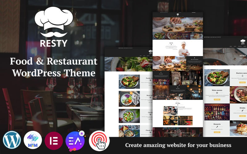 Resty -多用途食品 & 餐厅WordPress主题