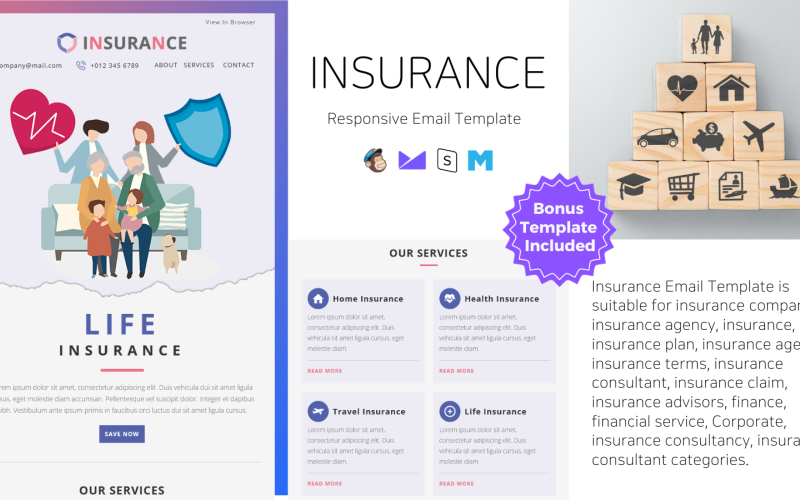 Assurance – Modèle d'e-mail réactif