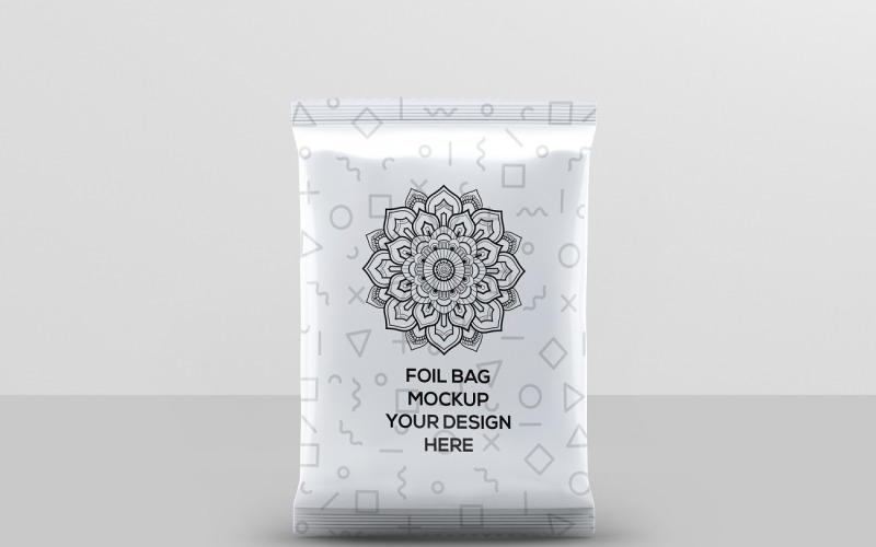 Foil Bag Packaging Mockup