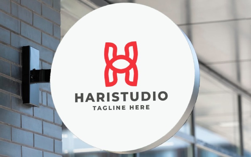 Hari Studio Letter H Pro Logo模板