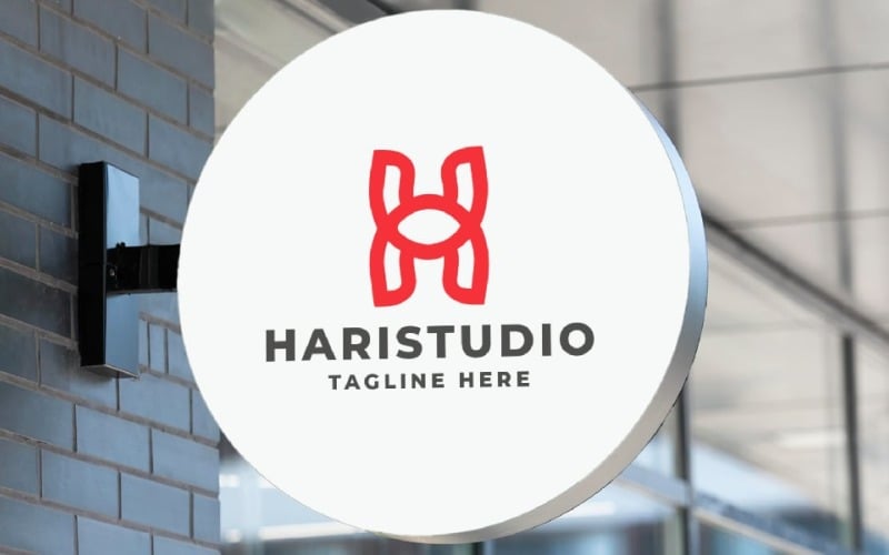 Hari Studio Letter H Pro logotypmall