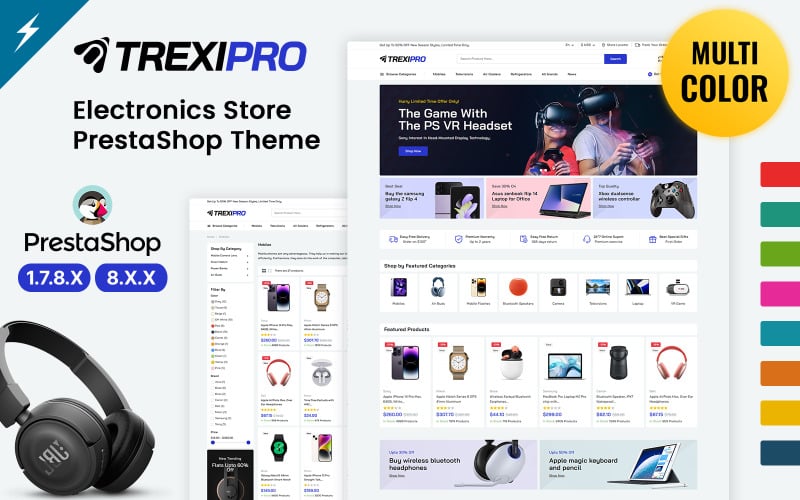 Trexipro -电子和Mega Store prestshop主题