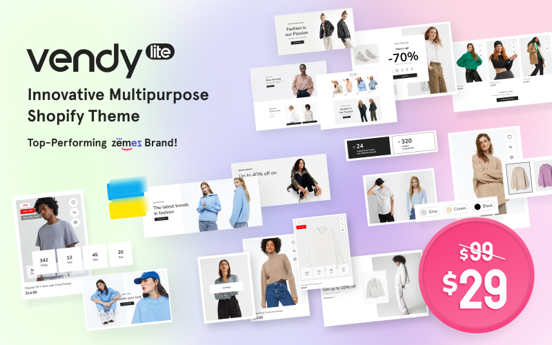 Vendy Lite - 创新的Shopify多用途OS 2主题.0