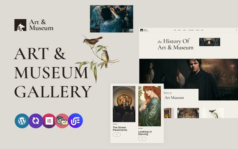 Artmuseum - Tema Elementor CMS de WordPress para escuelas de arte y museos