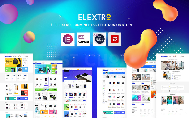 Elektro - WordPress Elementor主题的电脑和电子商店