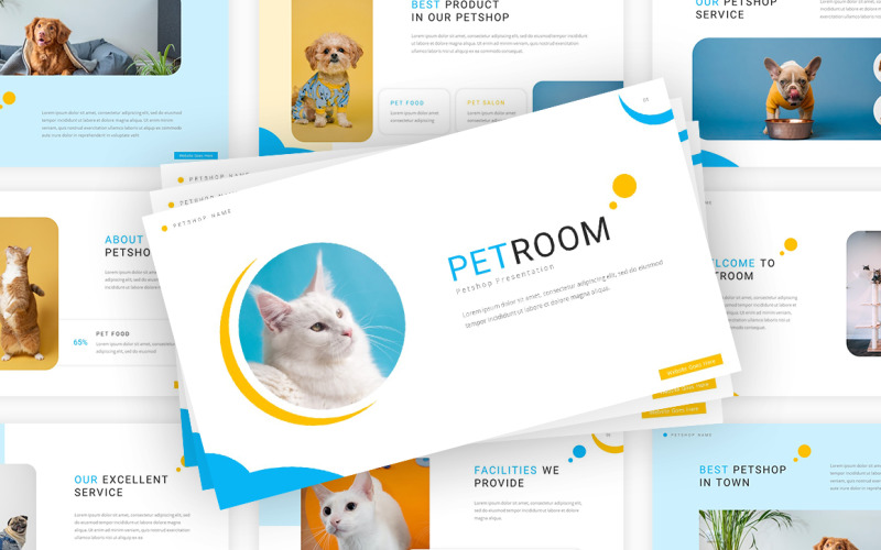 Petroom Petshop Google Slides-sjabloon