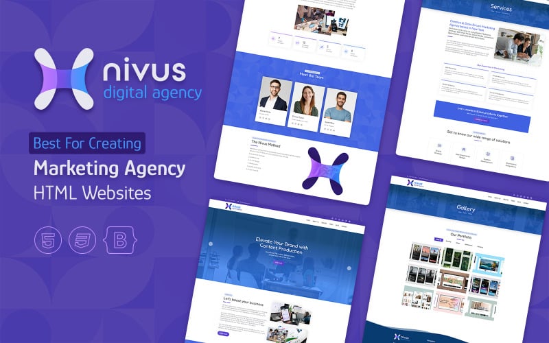 Nivus - Digital Agency 网站 Template