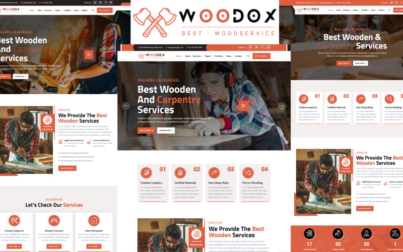 Woodox – Asztalos és Faipari HTML5 sablon