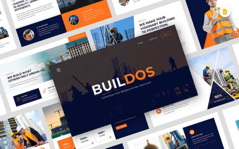 Buildos – Konstrukce Google Slide Template