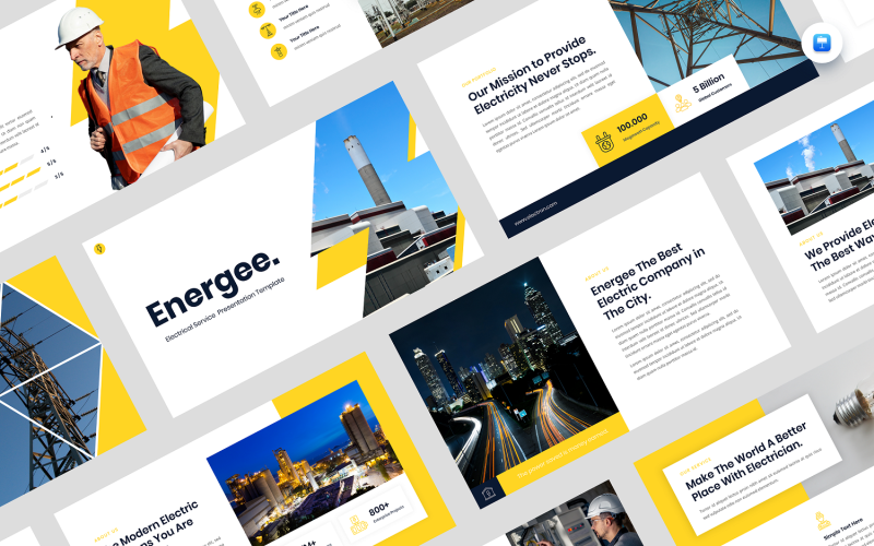 Energee - Electrical Service Keynote Template