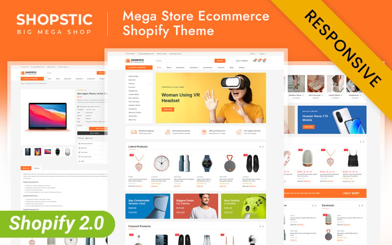 Shopstic -大型商店Shopify 2.0 Responsive Theme