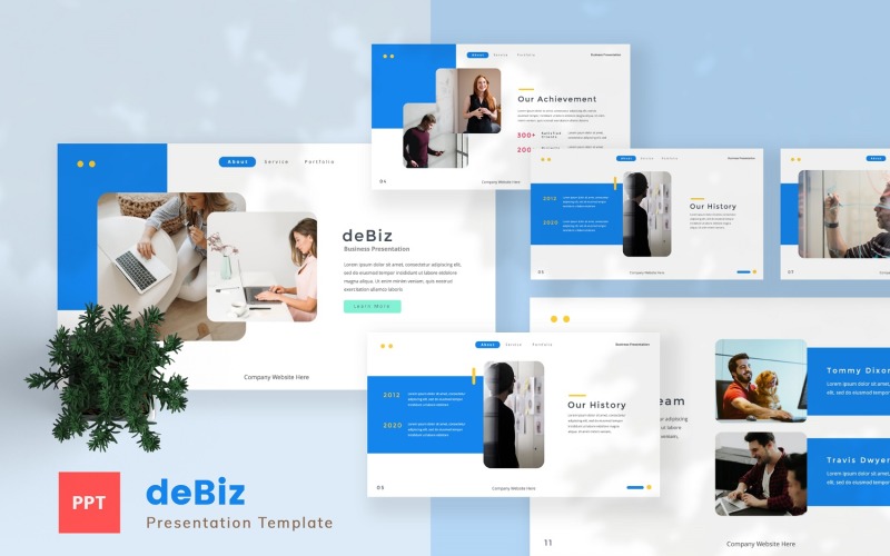 deBiz — szablon Business Powerpoint