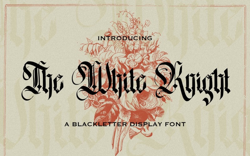 The White Knight - Blackletter Fountain