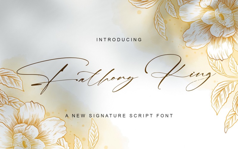 Fathony King – Signature-Schriftart
