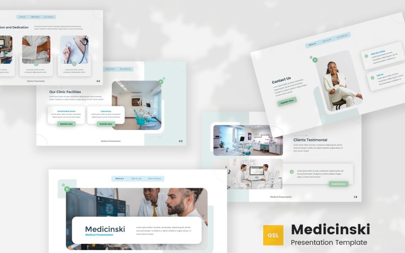 Medicinski -医疗谷歌幻灯片模板