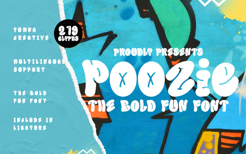 Poozie -大胆和有趣的字体