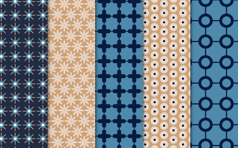 Fabric pattern with geometric shapes