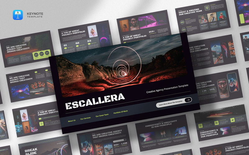 Escallera -创意机构主题模板